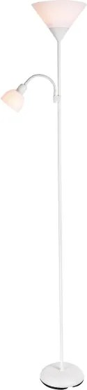 Brilagi - Lampadar ARIANA 1xE27/100W/230V + 1xE14/25W alb