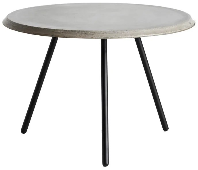 Măsuță de cafea "Soround", 14 variante - Woud Variantă: Ø 60 cm - beton | picioare negre (39,5 cm)