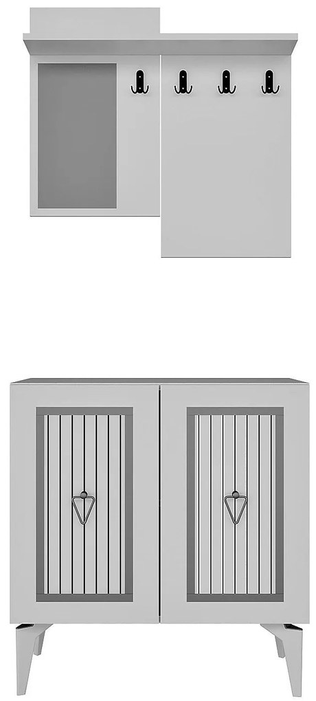 Mobilier Hol Tideno (alb + argintiu) . 1093903