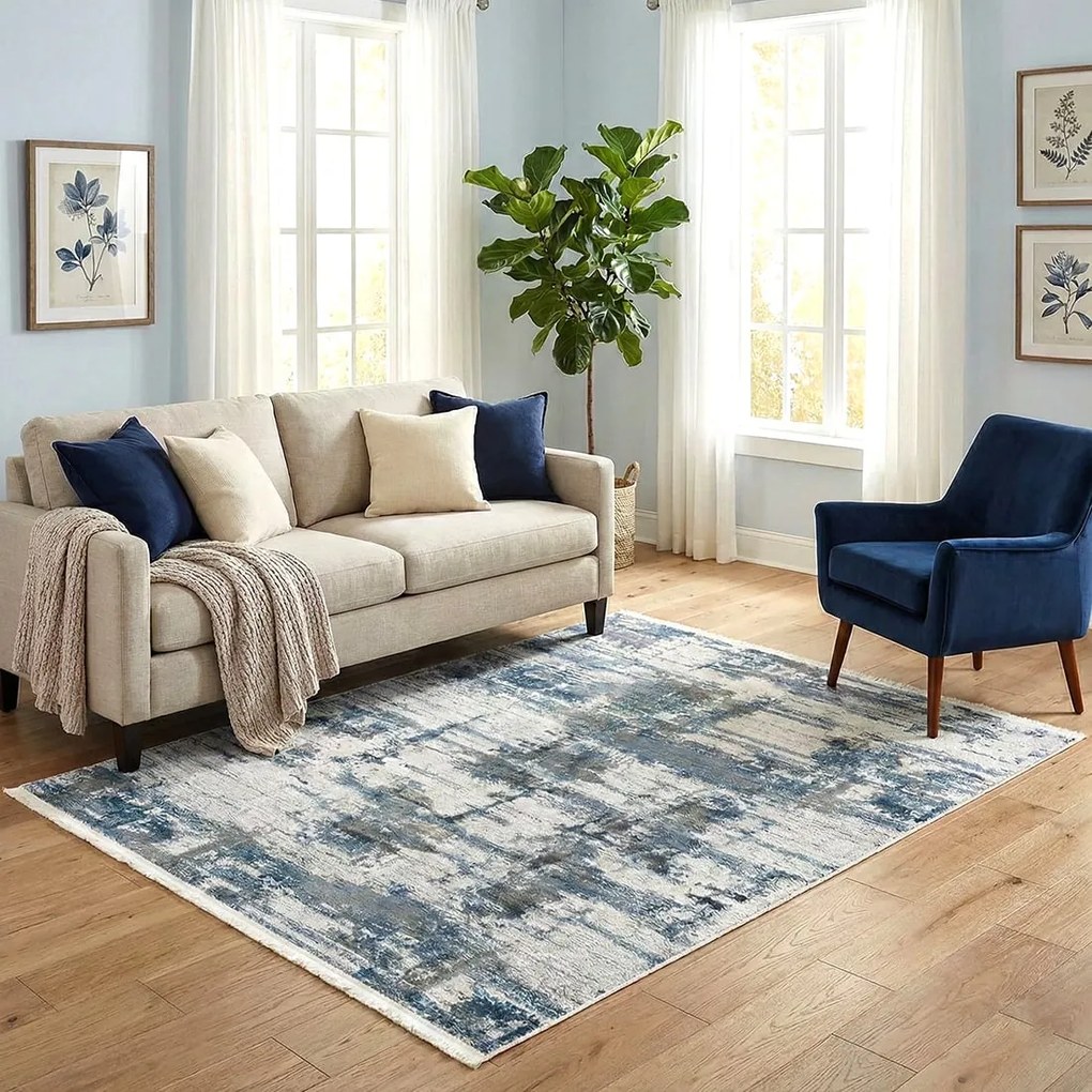 Covor camera antiderapant, 120x180 cm, abstract, Model Urban