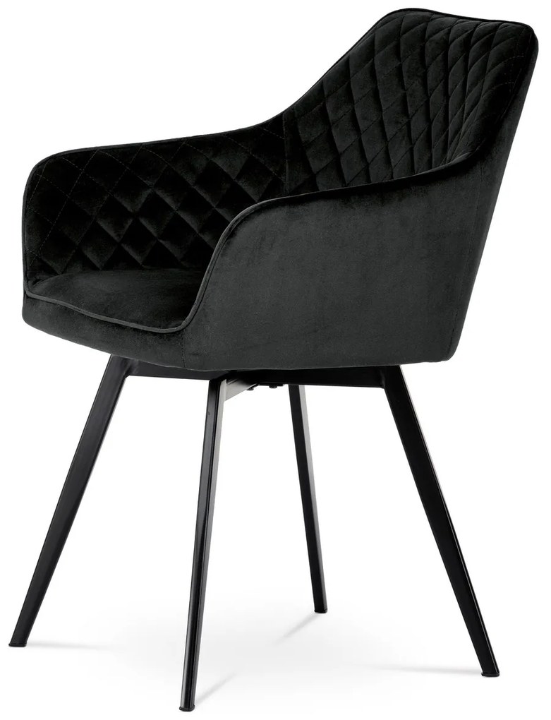 Set de scaune de sufragerie DCH-425 BK4, 2 buc.