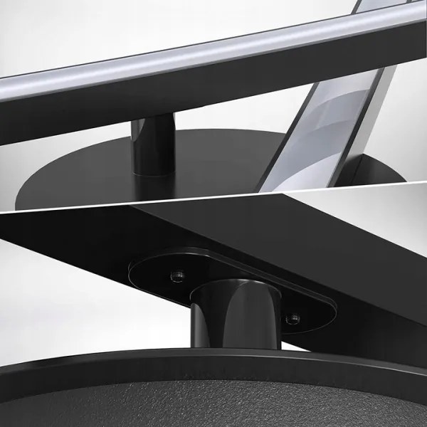 Plafonieră LED 2xLED/6W/230V 3000K neagră