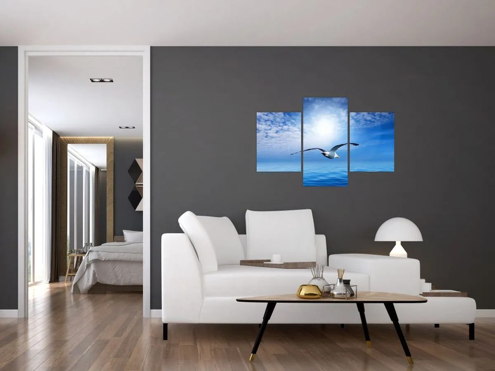 Tablou - Pescărușul peste mare (90x60 cm)