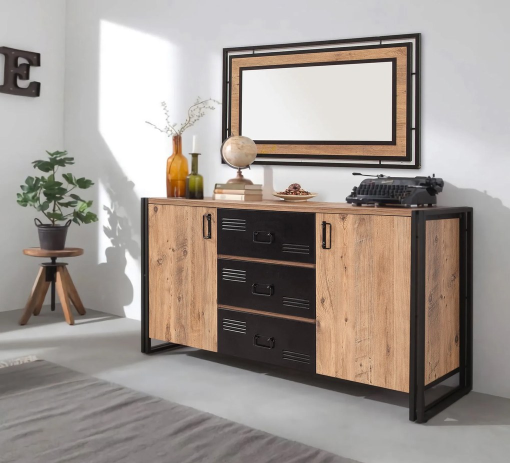 Consolă Cosmo Rio Atlantic Pine Negru