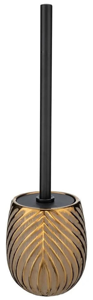 Perie de WC aurie din ceramică Idro – Wenko