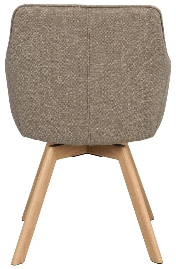 Set de scaune de sufragerie bej 2 buc. tapițat Alison – Rowico