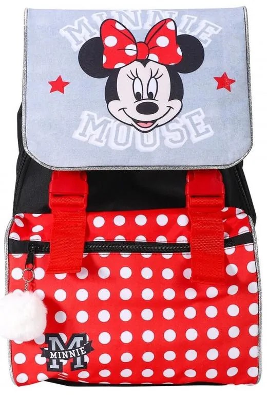Disney Minnie ghiozdan, geantă cu Pompon, 42 cm