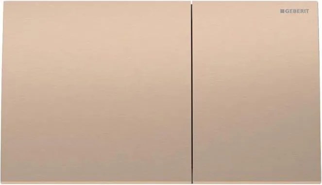 Geberit 115.622.QB.1 - Buton de acționare Sigma70, 25 x 14,6 cm, finisaj periat roșu-auriu