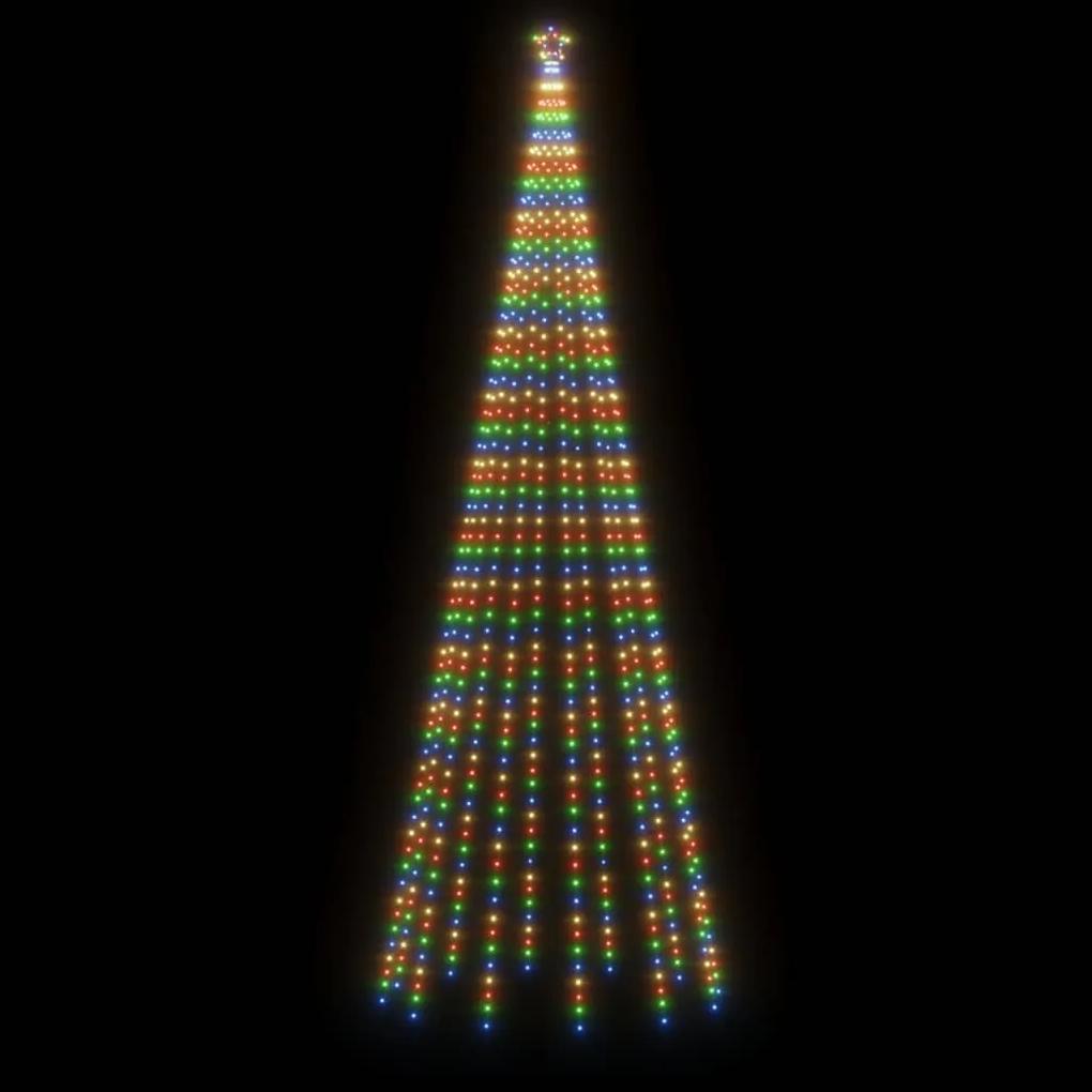 Brad de Craciun conic, 732 LED-uri, multicolor, 160x500 cm Multicolour, 500 x 160 cm, 1