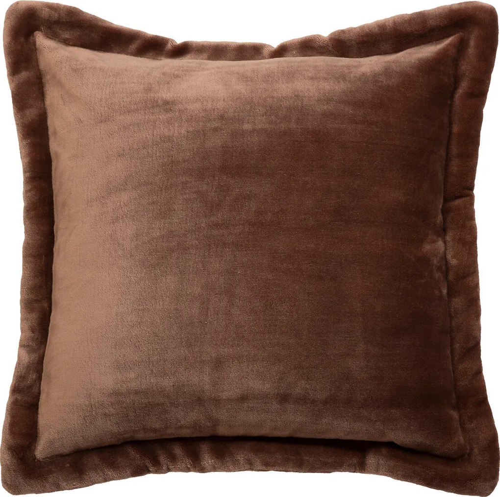 Pernă flanelată 550 Cuddly maro 53 x 53 cm