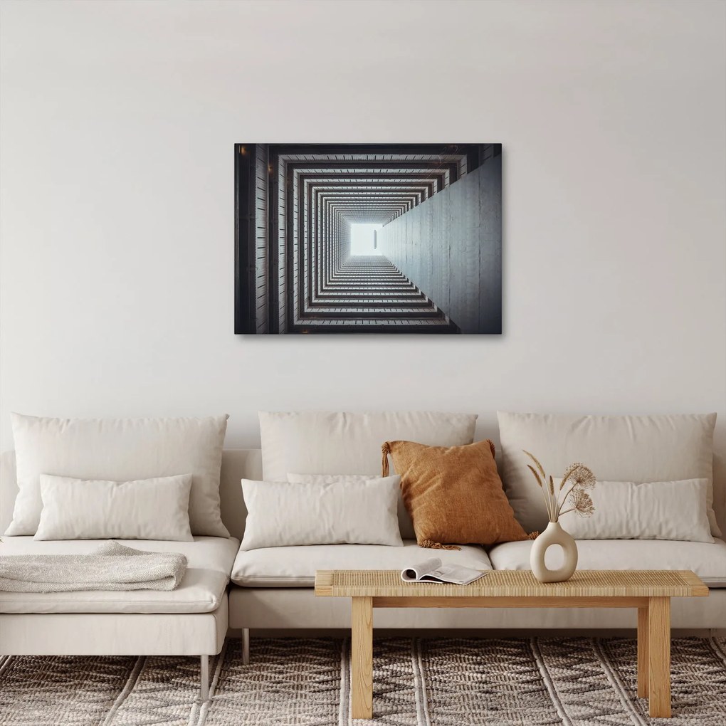 Tablou - Vedere din interiorul clădirii (70x50 cm)