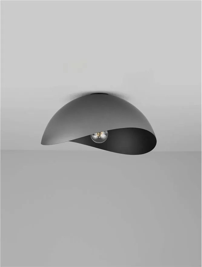 Lustra aplicata design decorativ OPSI negru D-40cm