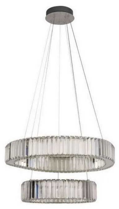 Lustră LED dimabilă pe cablu LED/65W/230V 3000-6500K crom + telecomandă