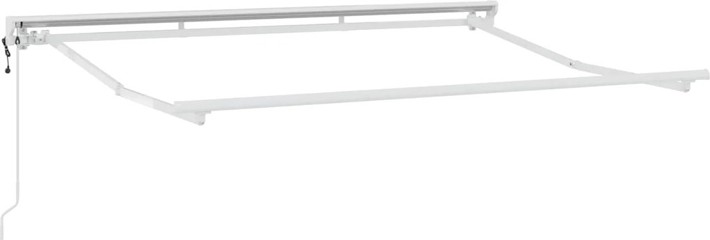 vidaXL Cadru copertină retractabil electric Alb 3,5 x 2,5 m Oțel