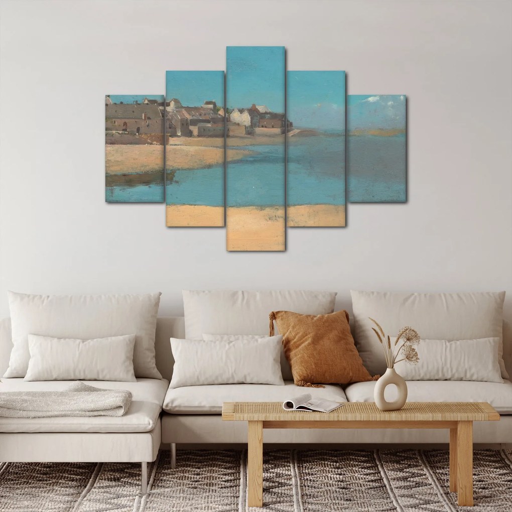 Tablou - Odilon Redon, Village by the Sea in Brittany, reproducere (150x105 cm)