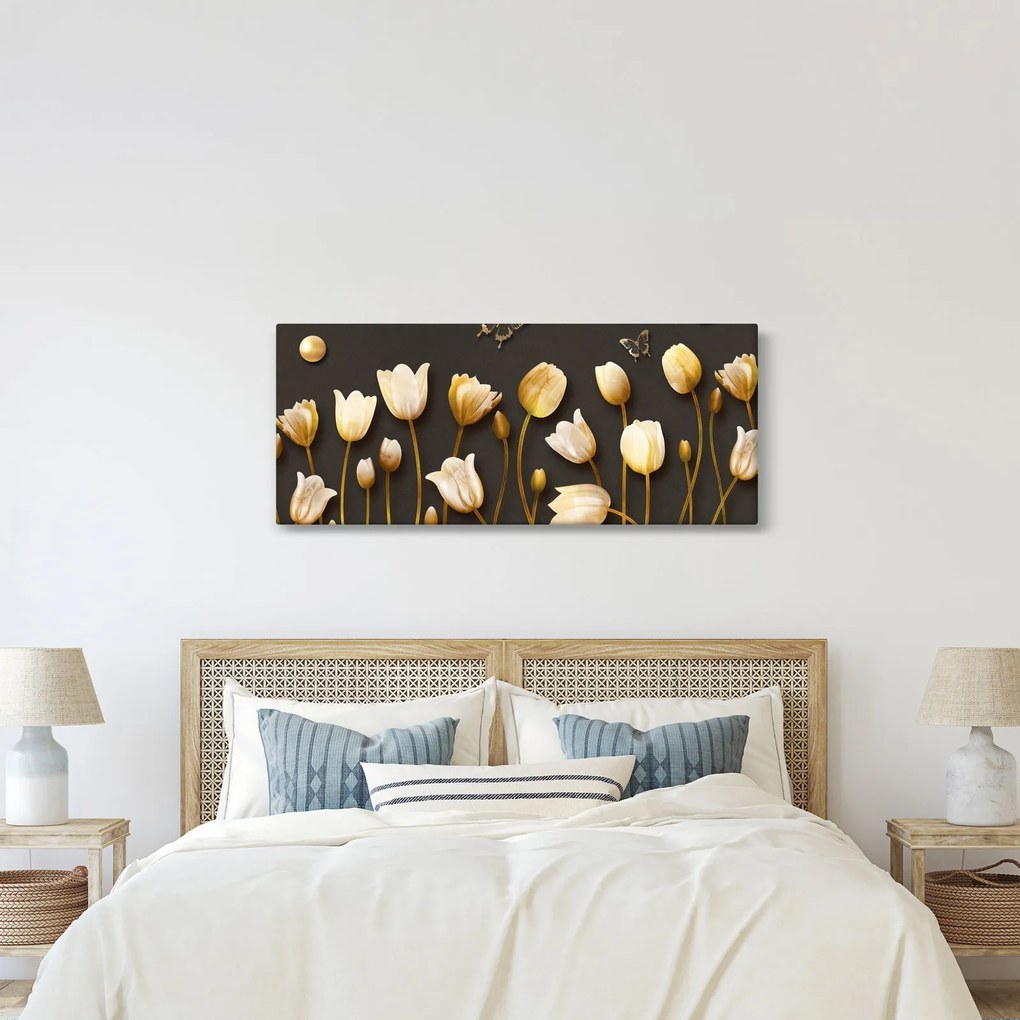 Tablou - Lalele - abstract (120x50 cm)