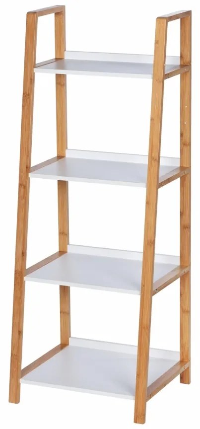 Suport cu 4 rafturi Finja, Wenko, 43 x 112 cm, bambus, natur