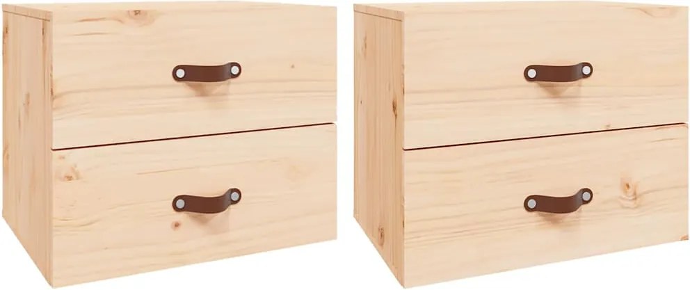 vidaXL Noptiere de perete, 2 buc., 50x36x40 cm