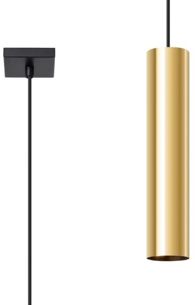 Lustră pe cablu Sollux SL.1200 LAGOS 1xGU10/10W/230V auriu