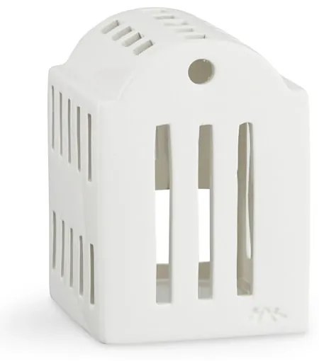 Sfeșnic din ceramică Kähler Design Urbania Lighthouse Smithy, alb