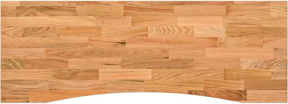 vidaXL Blat de birou maro deschis lemn masiv de stejar dreptunghiular