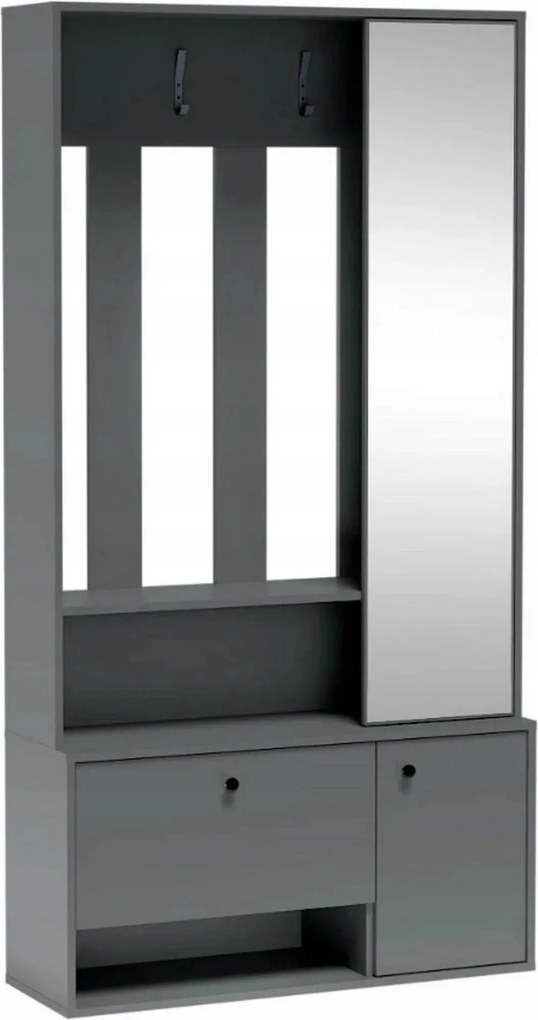 Mobilier hol SPOT, verde, PAL laminat/metal, 100x33x191 cm