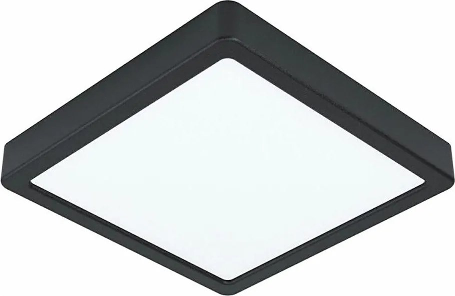 Eglo 78814 - plafonieră LED FUEVA LED/17W/230V 21x21 cm neagră