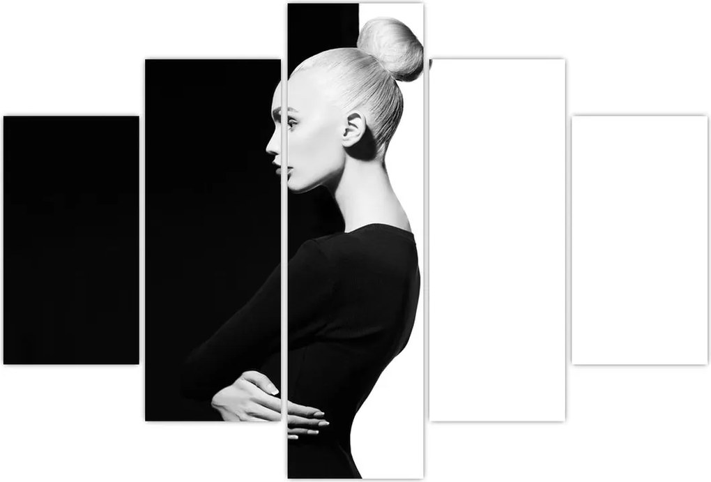 Tablou - O femeie à la yin și yang (150x105 cm)