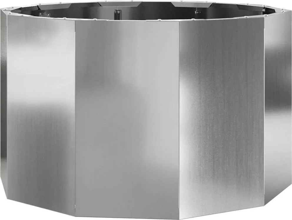 vidaXL Jardinieră Argintiu 60 x 60 x 35 cm Oțel Galvanizat