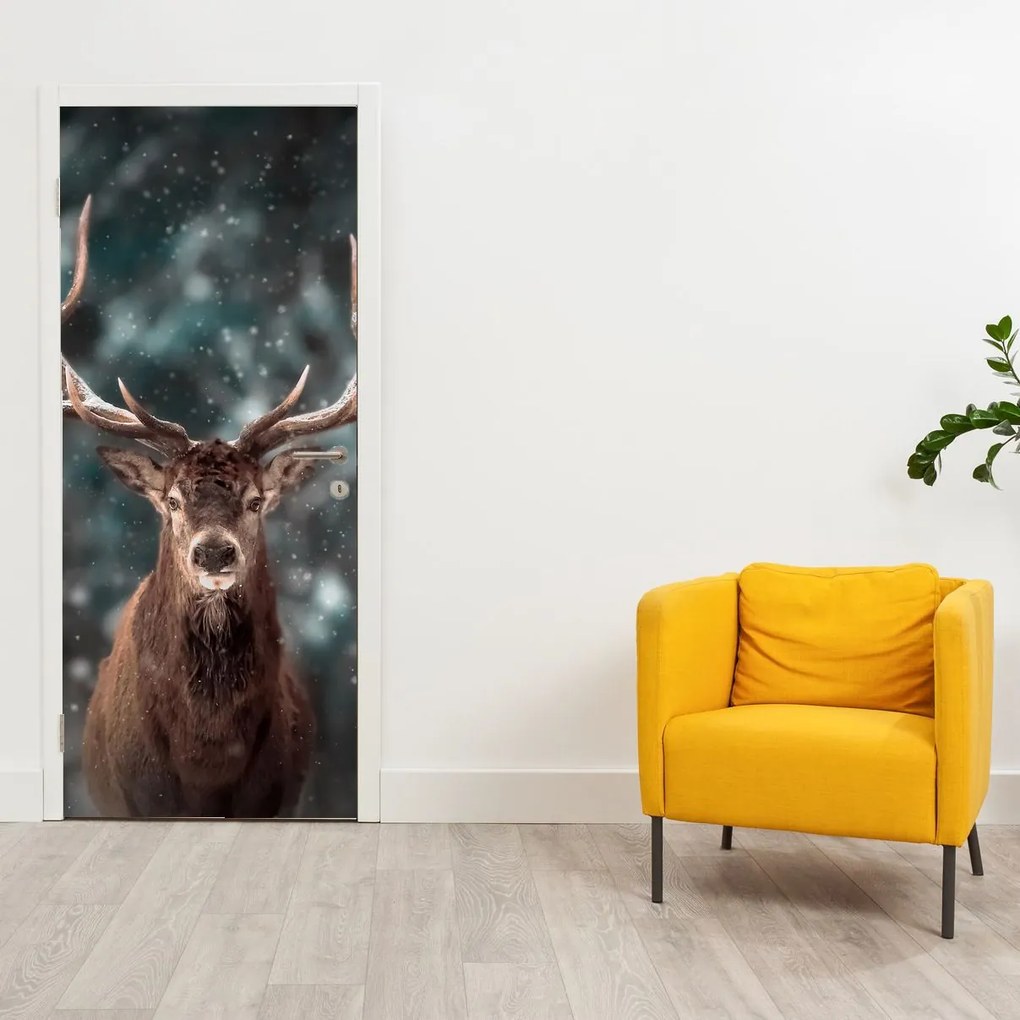 Fototapet pentru ușă - Farmecul cerbului (95x205cm)