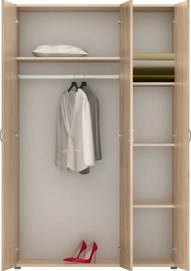 Dulap, cu trei uşi, stejar craft auriu, RAMSA 3