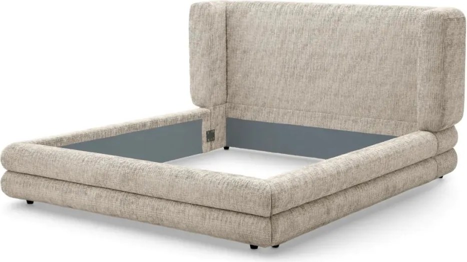 Pat dublu tapitat design elegant LUX Francisco, Creststone bej