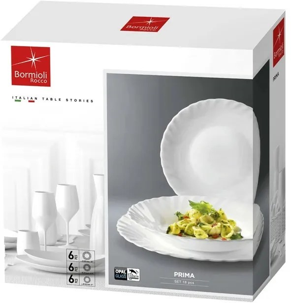 Set de masă Bormioli Rocco Prima, 18 piese