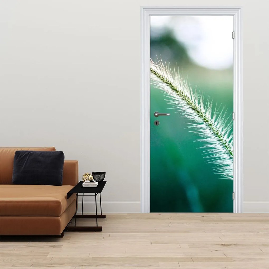 Fototapet pentru ușă - Fir de iarbă (95x205cm)
