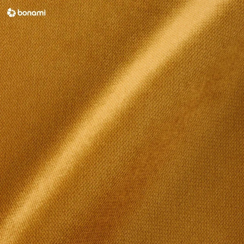 Colțar galben extensibil cu tapițerie din catifea (cu colț pe partea stângă ) Lofty Lilly – Miuform