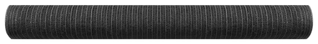 Plasa pentru intimitate, antracit, 1x50 m, HDPE, 75 g/m²