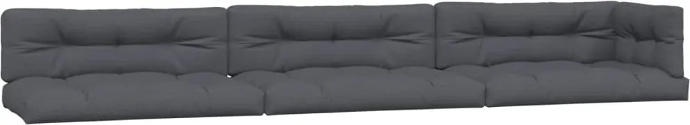 vidaXL Perne de paleți, 7 buc., antracit, material textil
