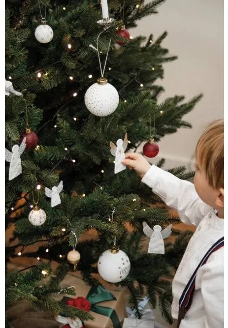 Räder Inger ornamental din portelan argintiu, STRIPES