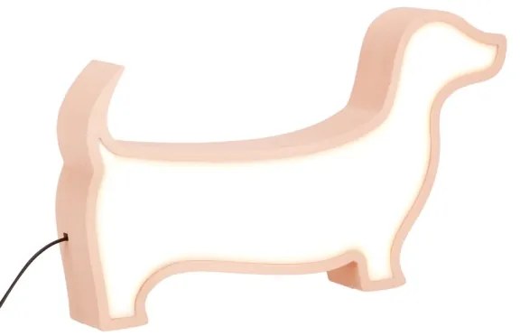 Lampă de birou LED pentru copii DOG LED/12W/230V roz