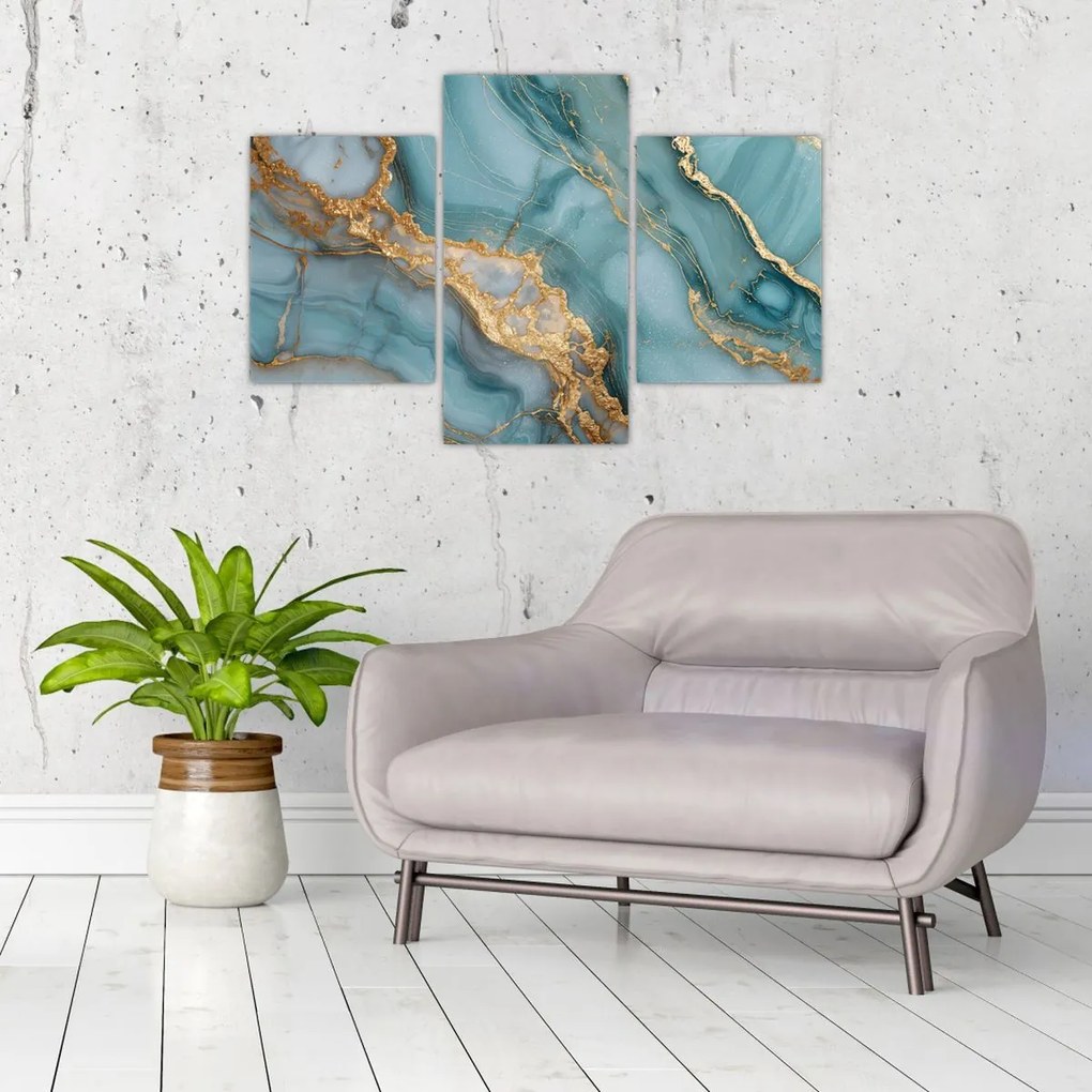 Tablou - Marmură turcoaz (90x60 cm)
