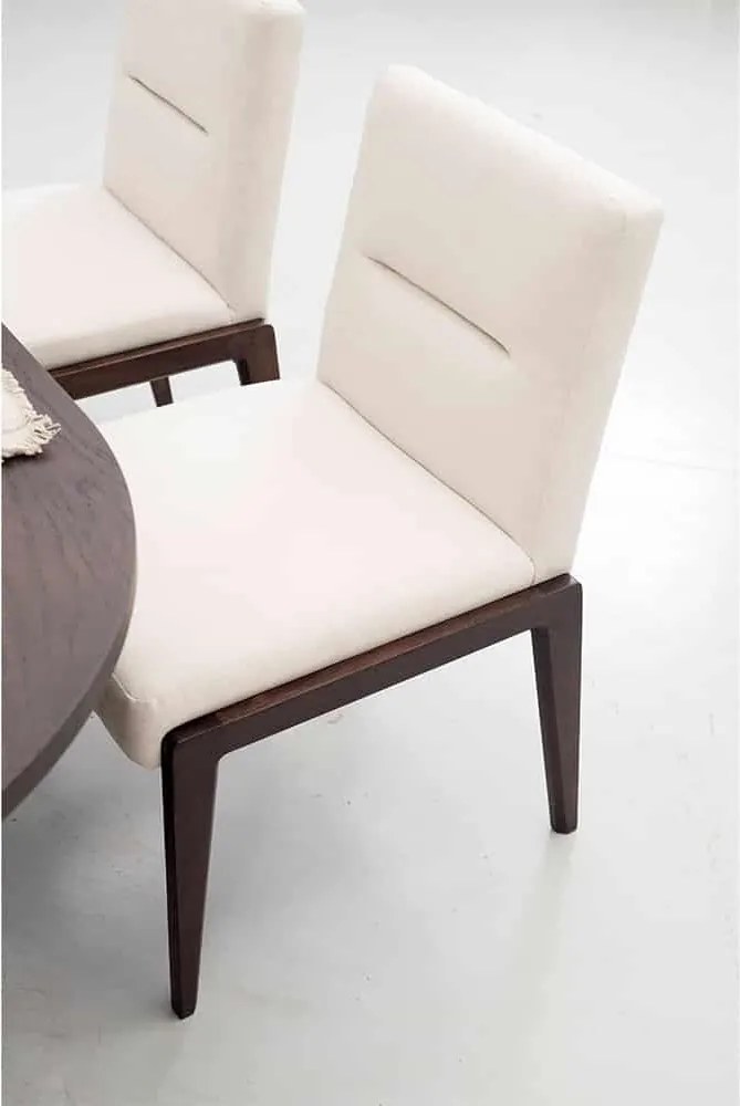 Set lemn masiv Dining Miami II Masa Ovala + 4 Scaune