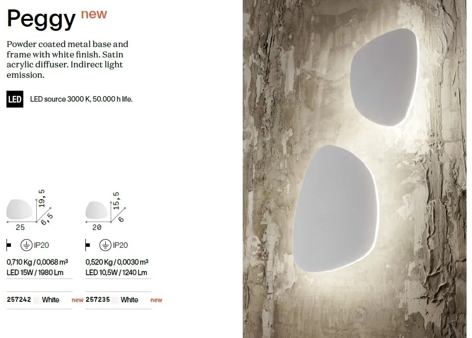 Aplica LED ambientala design modern PEGGY AP 10W