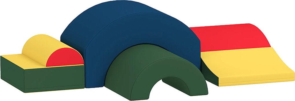 AIYAPLAY Modul motricitate bebeluși 6PCS parcurs motricitate din spumă EVA pentru copii preșcolari, multicolor | Aosom Romania