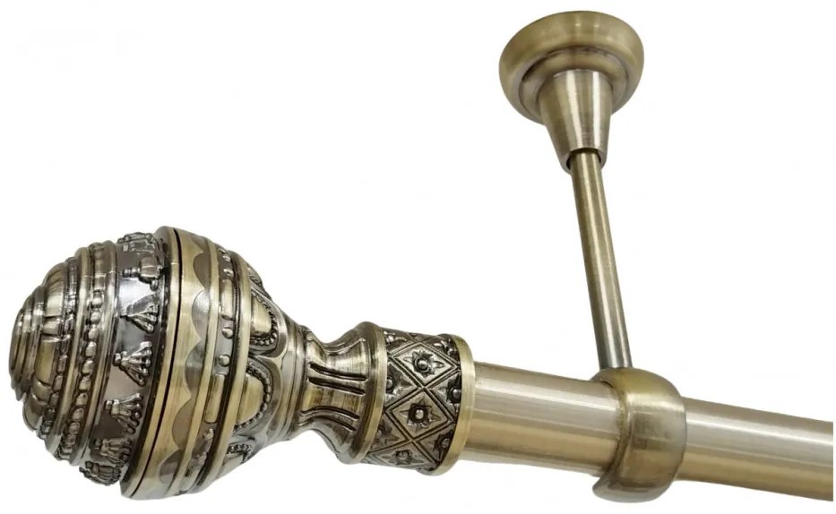 Galerie fara inele tavan BETINA /25 - aur antic (Alege marime: 120 cm)