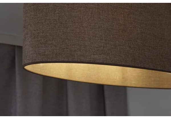 Lustră pe cablu Duolla OVAL 1xE27/15W/230V maro