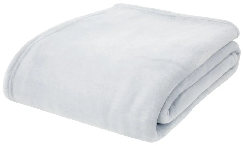 Cuvertură gri deschis din micropluș/cocolino 200x240 cm Raschel – Catherine Lansfield