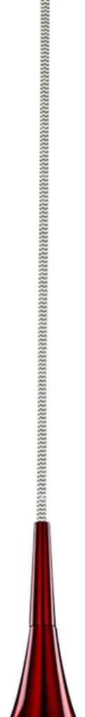 Pendul design modern 26cm Vibrant rosu 6461-26RE SRT