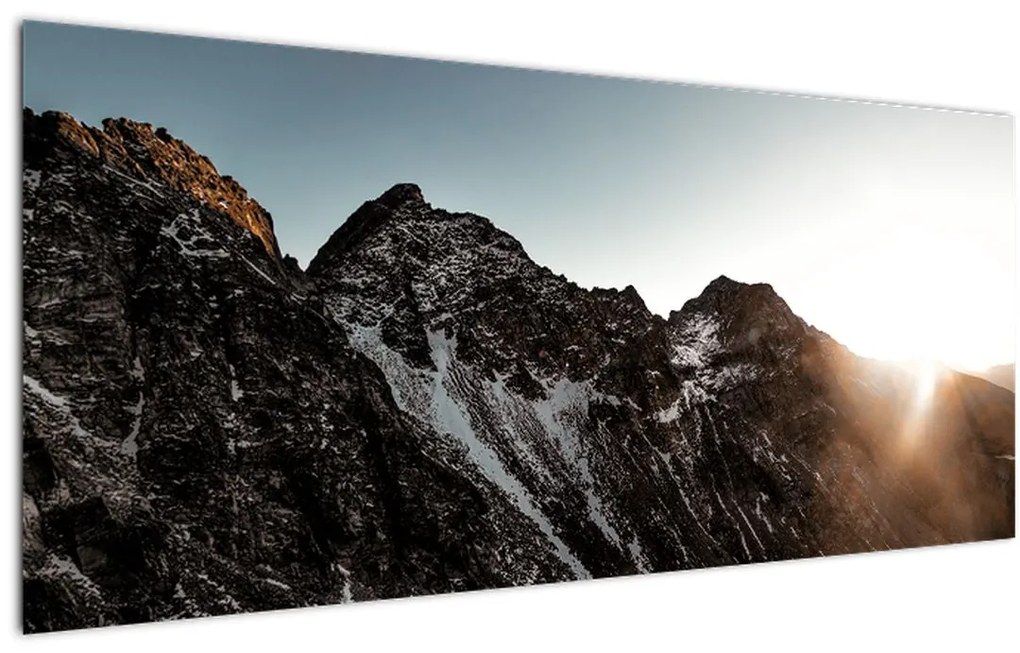 Tablou - Lanț de munți stâncos (120x50 cm)