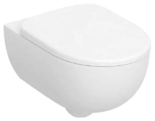 Set vas WC suspendat, Geberit, Selnova Premium, cu capac, 53 x 36 cm, alb