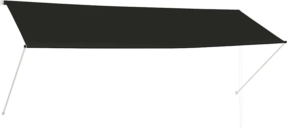 vidaXL Copertină retractabilă, antracit, 350 x 150 cm